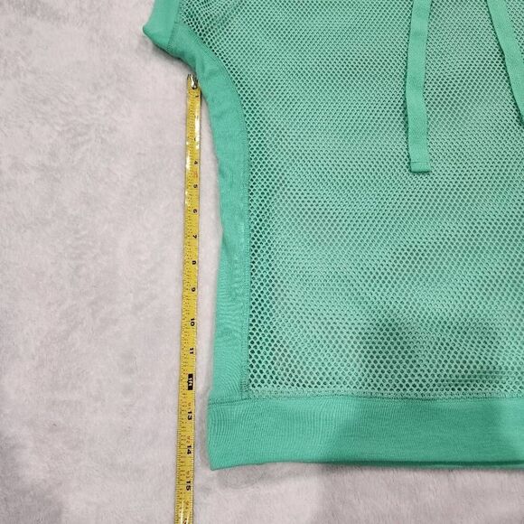 Rue21 women's green mesh Hooded sweater, size XL - Picture 5 of 8